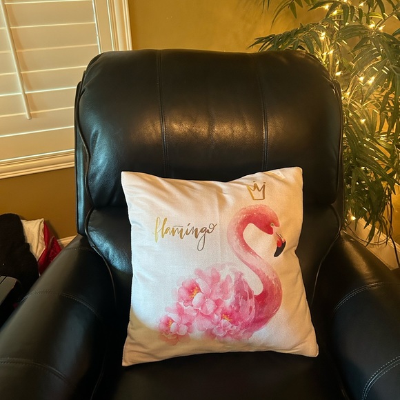 NEW Flamingo throw pillow pillowcase only - Picture 3 of 8